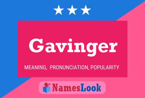 Gavinger 名字海报