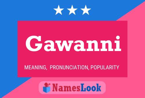 Gawanni 名字海报