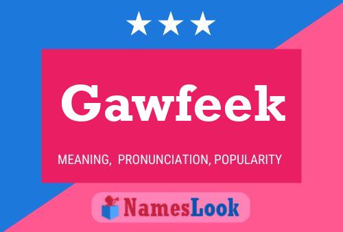 Gawfeek 名字海报