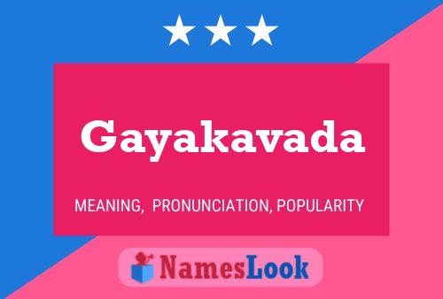 Gayakavada 名字海报