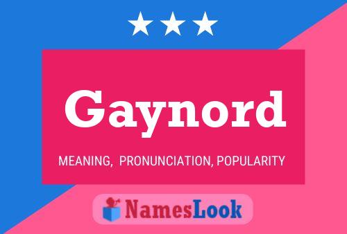 Gaynord 名字海报