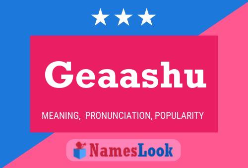 Geaashu 名字海报