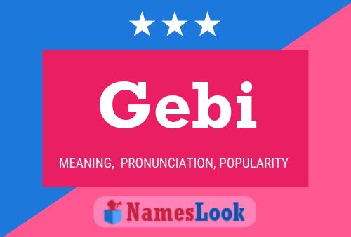 Gebi 名字海报