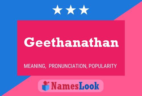 Geethanathan 名字海报