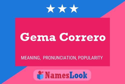 Gema Correro 名字海报