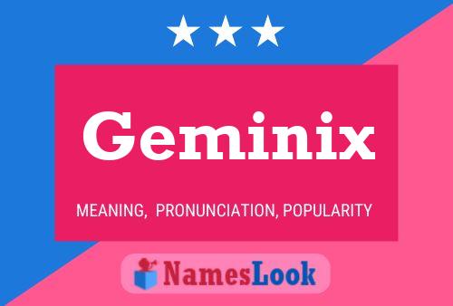 Geminix 名字海报