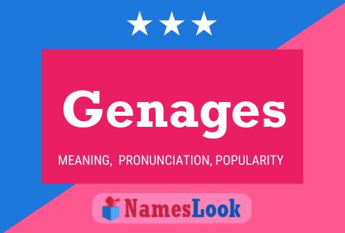 Genages 名字海报