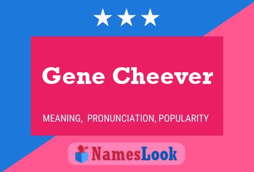 Gene Cheever 名字海报