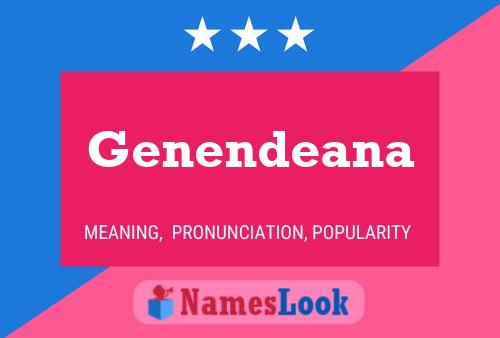 Genendeana 名字海报