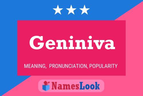 Geniniva 名字海报