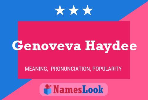 Genoveva Haydee 名字海报