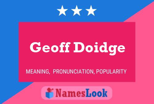 Geoff Doidge 名字海报