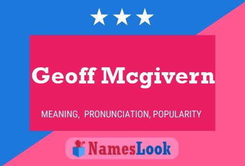 Geoff Mcgivern 名字海报