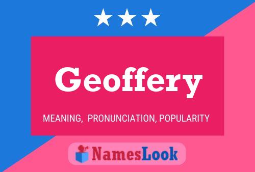 Geoffery 名字海报