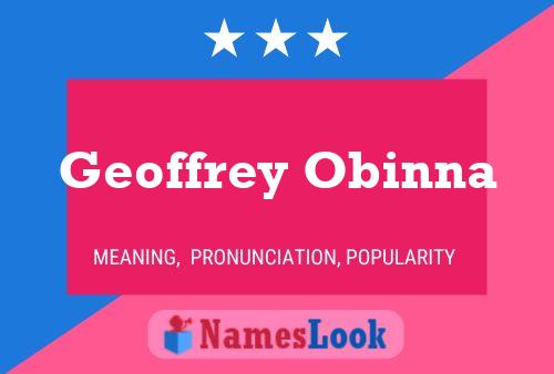 Geoffrey Obinna 名字海报