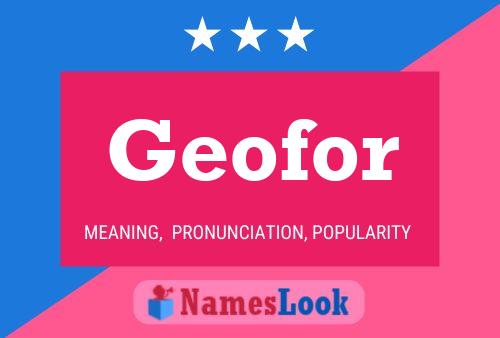 Geofor 名字海报