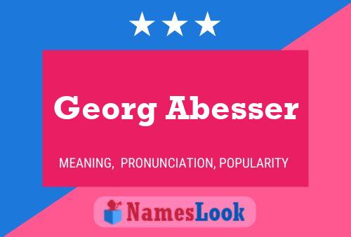 Georg Abesser 名字海报