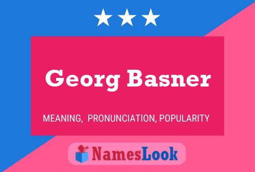 Georg Basner 名字海报