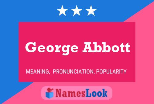 George Abbott 名字海报