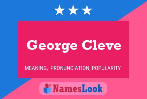 George Cleve 名字海报