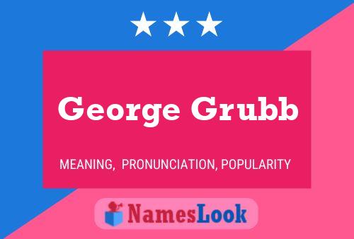 George Grubb 名字海报