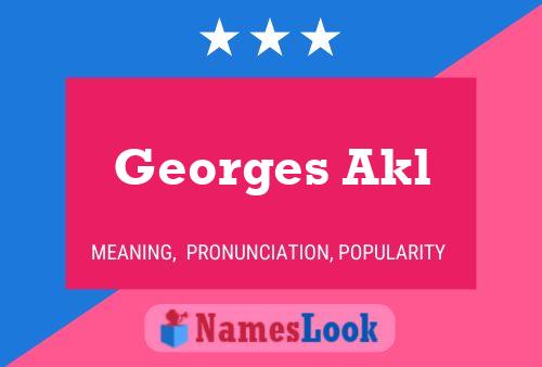 Georges Akl 名字海报