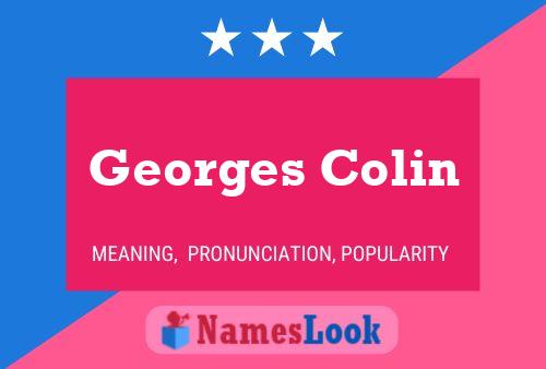 Georges Colin 名字海报