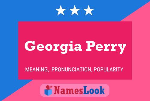 Georgia Perry 名字海报