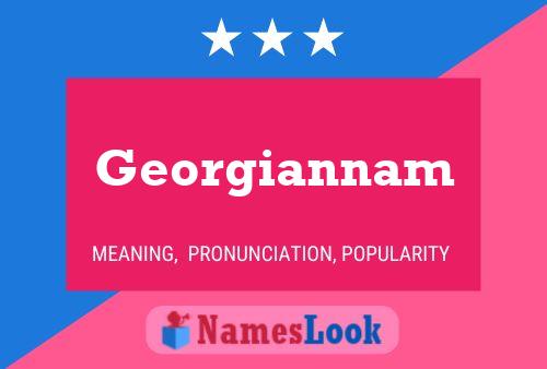 Georgiannam 名字海报