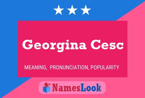 Georgina Cesc 名字海报