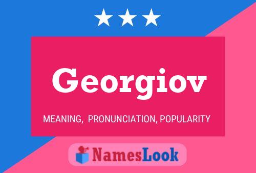 Georgiov 名字海报