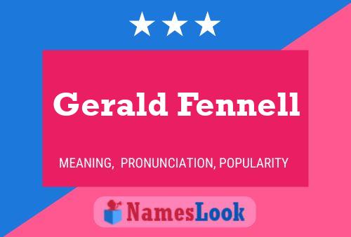 Gerald Fennell 名字海报