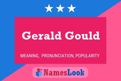 Gerald Gould 名字海报