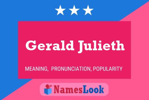 Gerald Julieth 名字海报