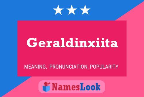 Geraldinxiita 名字海报