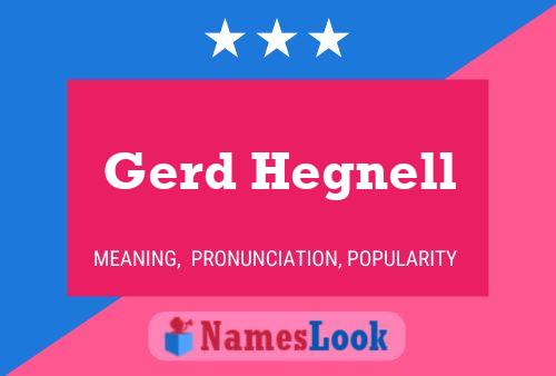 Gerd Hegnell 名字海报