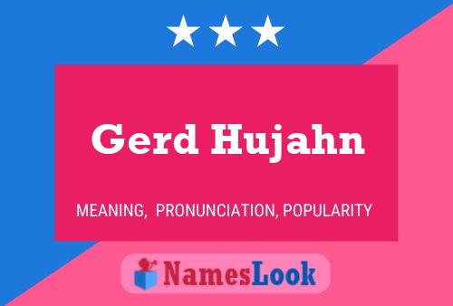 Gerd Hujahn 名字海报