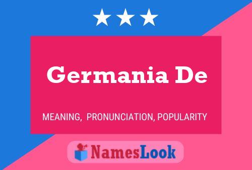 Germania De 名字海报