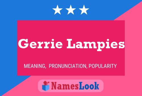 Gerrie Lampies 名字海报