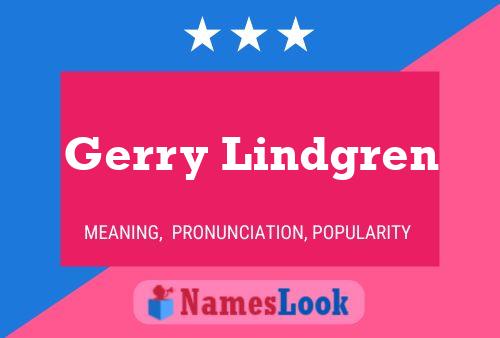 Gerry Lindgren 名字海报