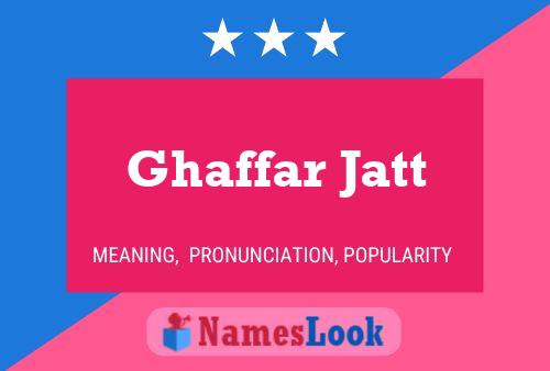 Ghaffar Jatt 名字海报