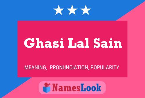 Ghasi Lal Sain 名字海报