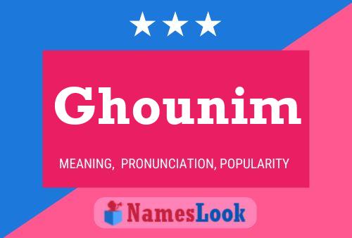 Ghounim 名字海报