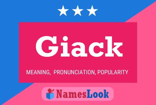 Giack 名字海报