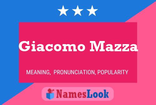 Giacomo Mazza 名字海报