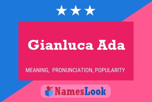 Gianluca Ada 名字海报