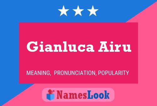 Gianluca Airu 名字海报