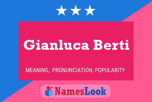 Gianluca Berti 名字海报