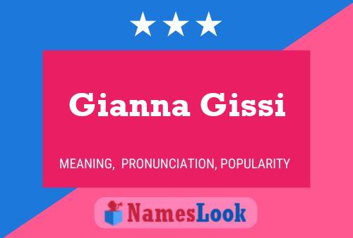 Gianna Gissi 名字海报