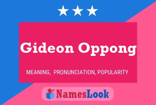 Gideon Oppong 名字海报